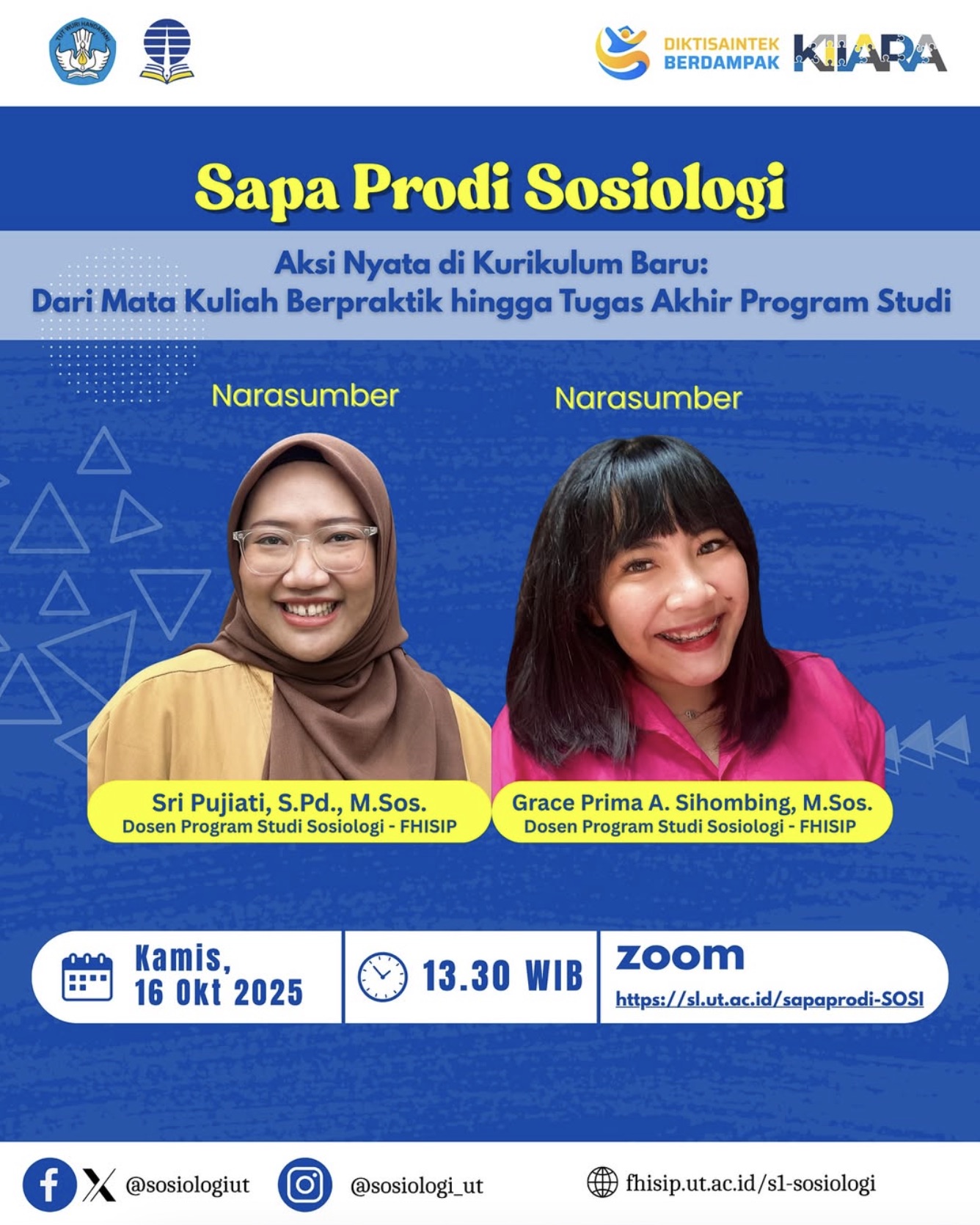 Sapa Prodi Sosiologi - "Aksi Nyata di Kurikulum Baru: Dari MK Berpraktik hingga TAPS"