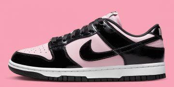 Black Patent And Pink Leathers Dress This Dunk Low | SneakerNews.com