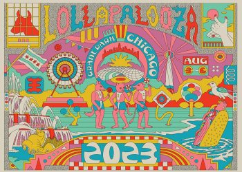 Kendra Ahimsa Crayola Eyes Bikin Poster Lollapalooza - POP HARI INI