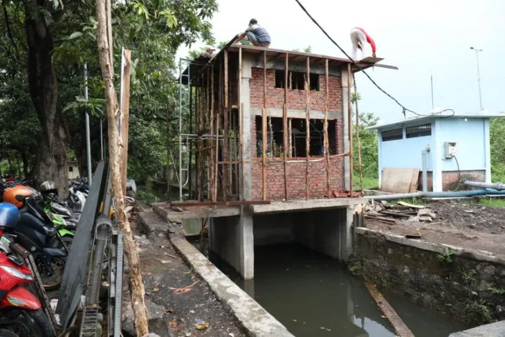Lima Rumah Pompa Dibangun Antisipasi Banjir di Sidoarjo