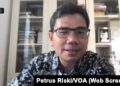 Direktur Eksekutif Lembaga Survei Indonesia (LSI), Djayadi Hanan. (Foto: tangkapan layar/Petrus Riski-VOA).
