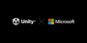 Unity and Microsoft logos