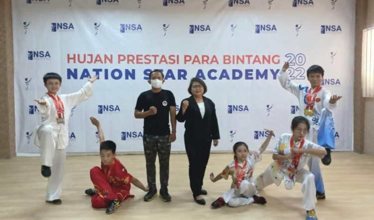Nation Star Academy Borong Sembilan Medali di Kejuaraan Wushu Nasional 2022