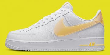 nikes with yellow swoosh