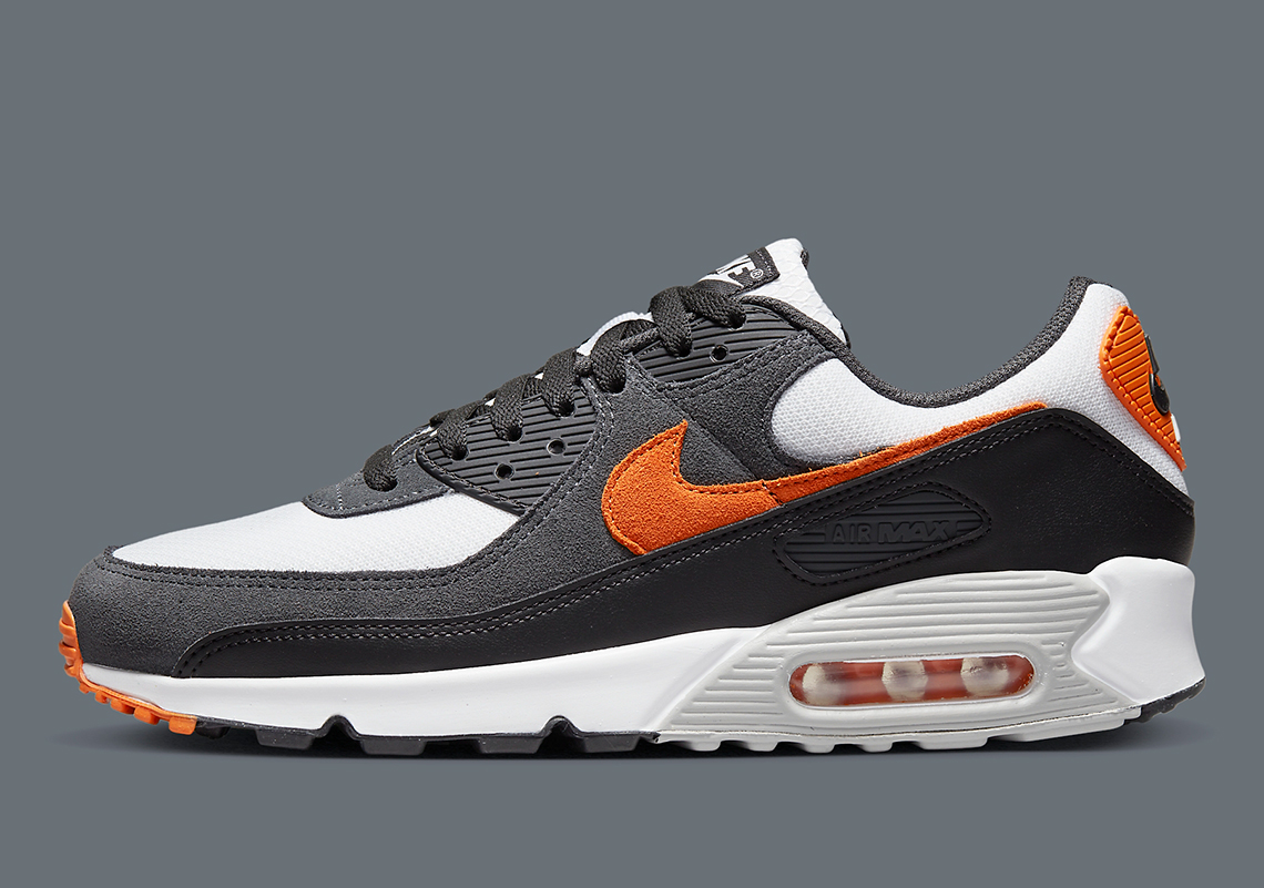 orange black white nike air max