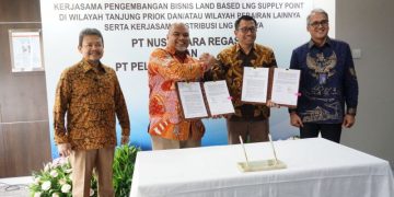 Nusantara Regas-Pelindo Energi Logistik teken MoU pengembangan LNG
