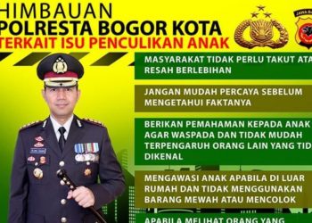Polresta Bogor imbau masyarakat tidak terbawa panik isu penculikan