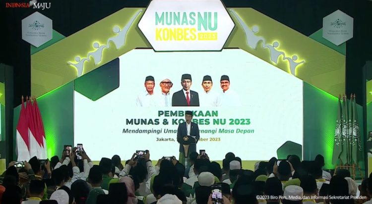 Presiden Jokowi Ajak NU Bersama Wujudkan Indonesia Emas 2045