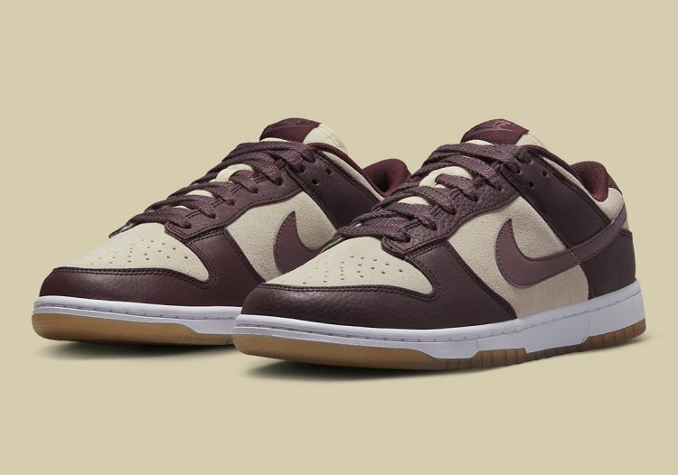 The Nike Dunk Low Reappears In "Coconut Milk/Plum Eclipse"