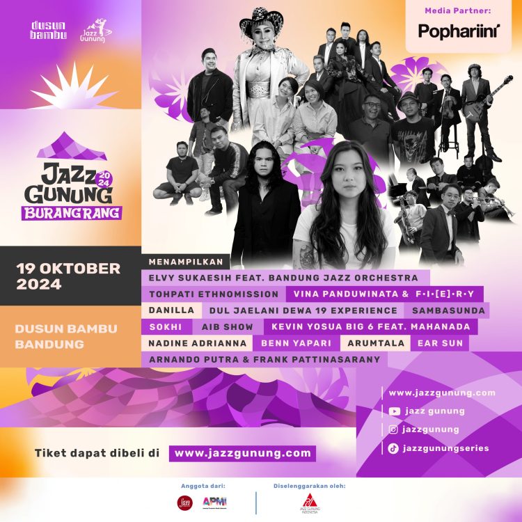 Festival Musik Jazz Gunung Burangrang Siap Digelar 19 Oktober 2024