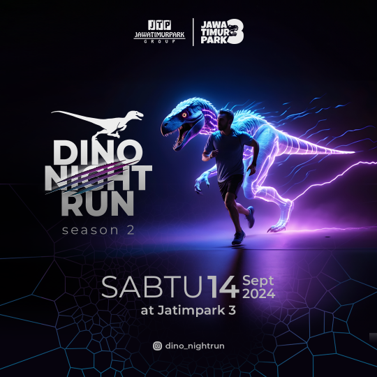 Poster Dino Night Run Mobile