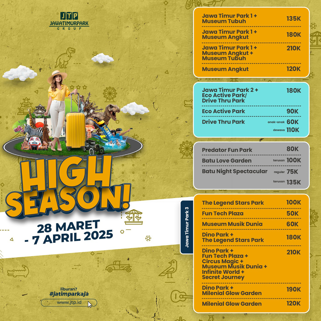 Price List High Season 2025 Mobile