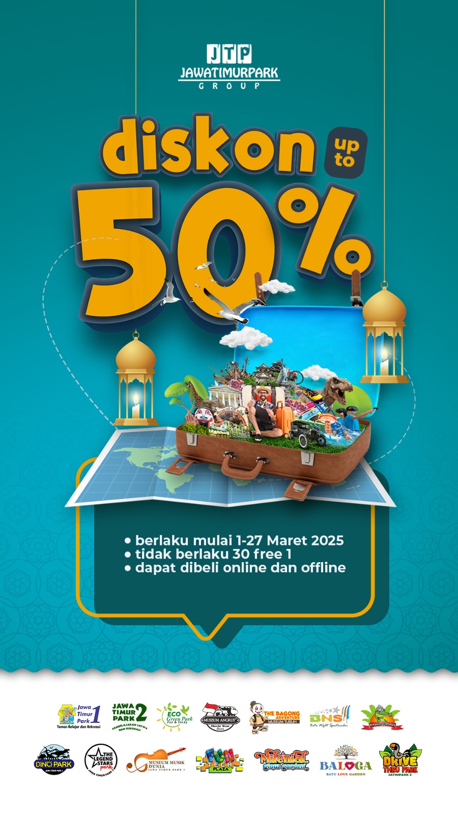 Diskon 50% Ramadhan Jawa Timur Park Group
