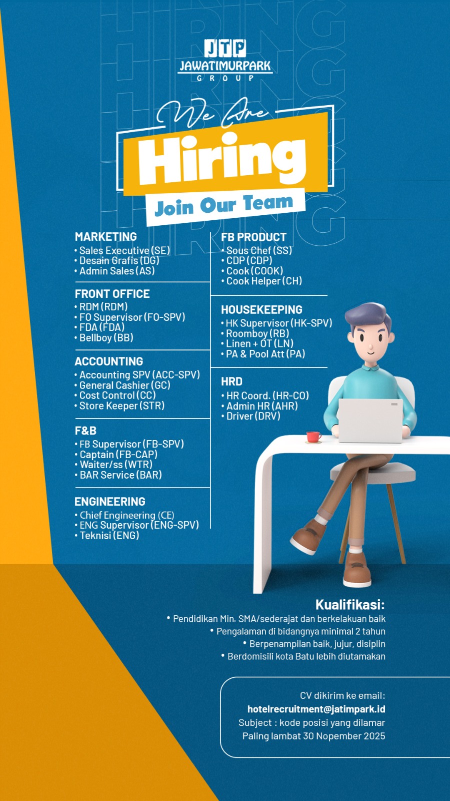 We Are Hiring Lowker Hotel