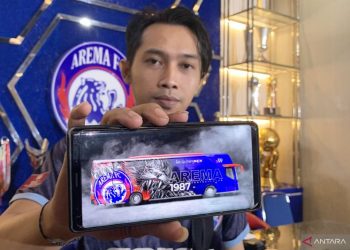 Manajemen Arema FC beri wajah baru bus tim Singo Edan