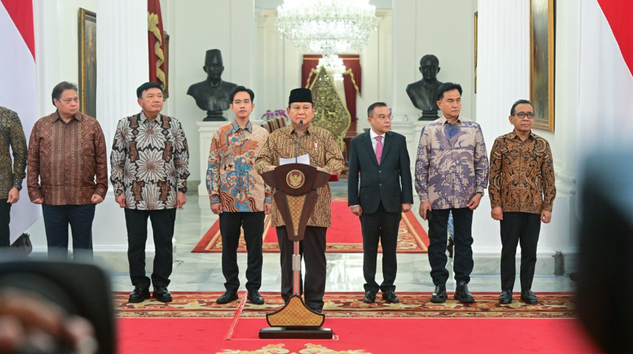 Presiden Prabowo Subianto Umumkan Kabinet Merah Putih Periode 2024 2029