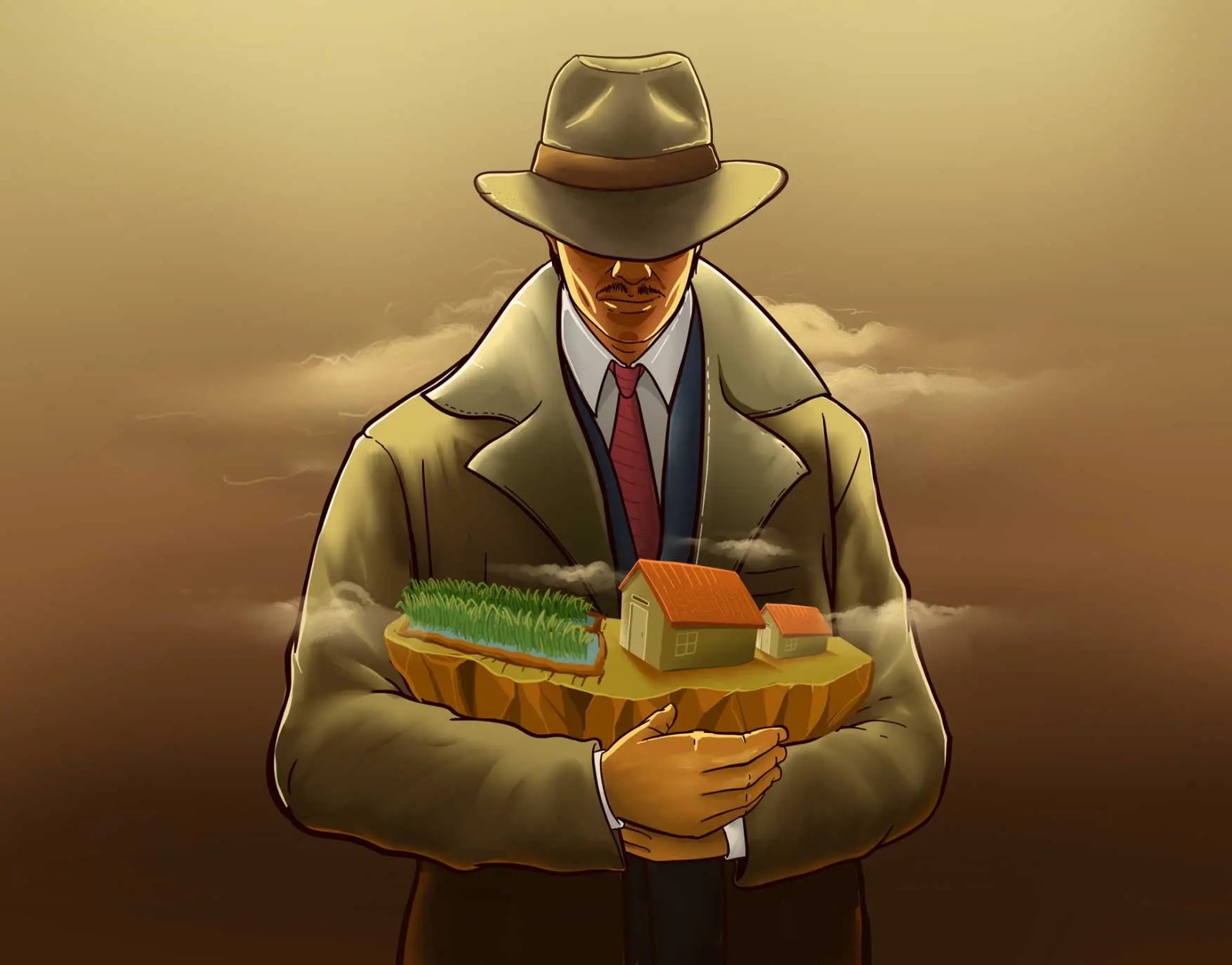 Ilustrasi Mafia Tanah Ilustrasi Mafia Tanah