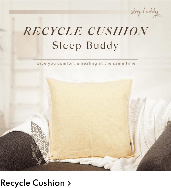 Recycle Cushion Compressed