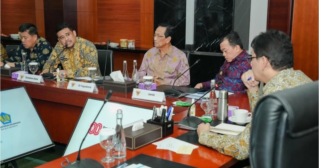 Bobby Nasution dan Sejumlah Gubernur Datangi Kantor Menkeu Purbaya, Bahas Soal Dana Daerah