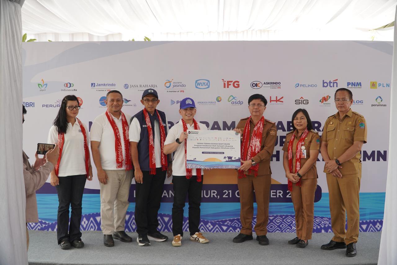 28 BUMN Bersinergi Dorong Pengelolaan Sampah Berkelanjutan di Likupang Lewat Program TJSL