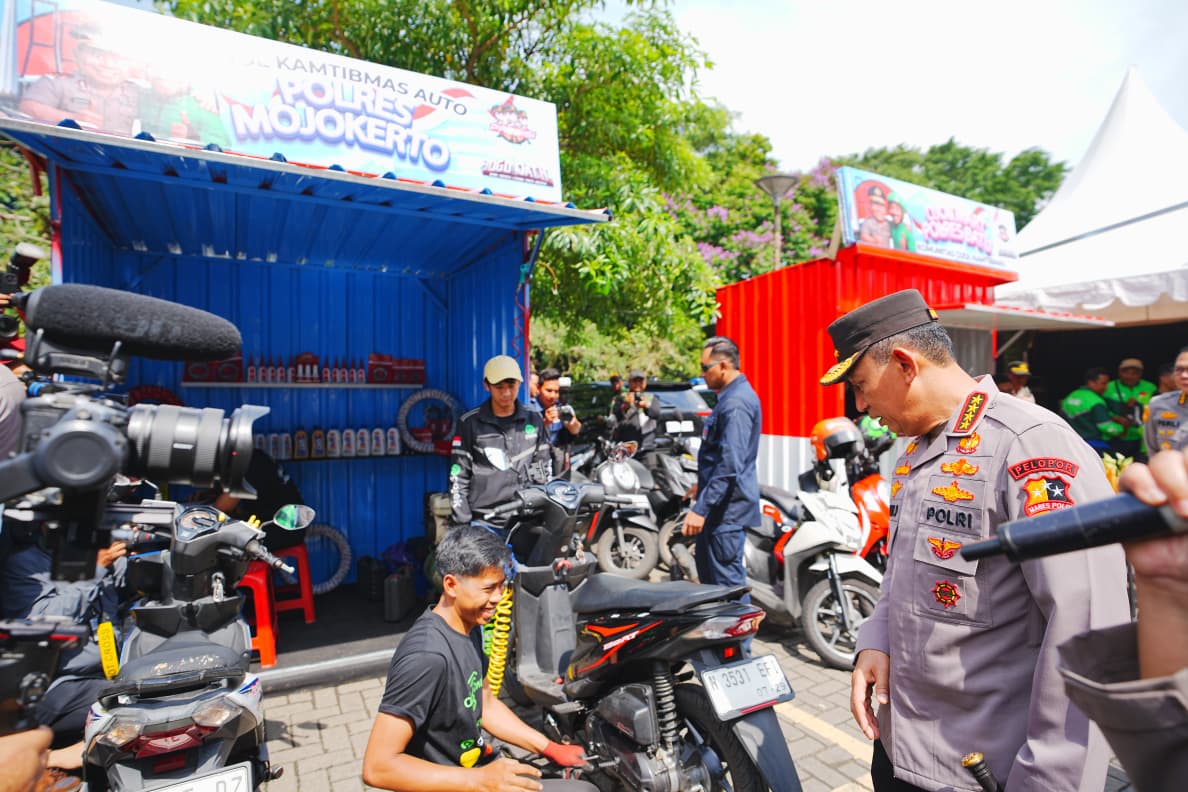 Kapolri Pimpin Apel Ojol di Jatim, Tegaskan Komitmen Bersama Jaga Kamtibmas