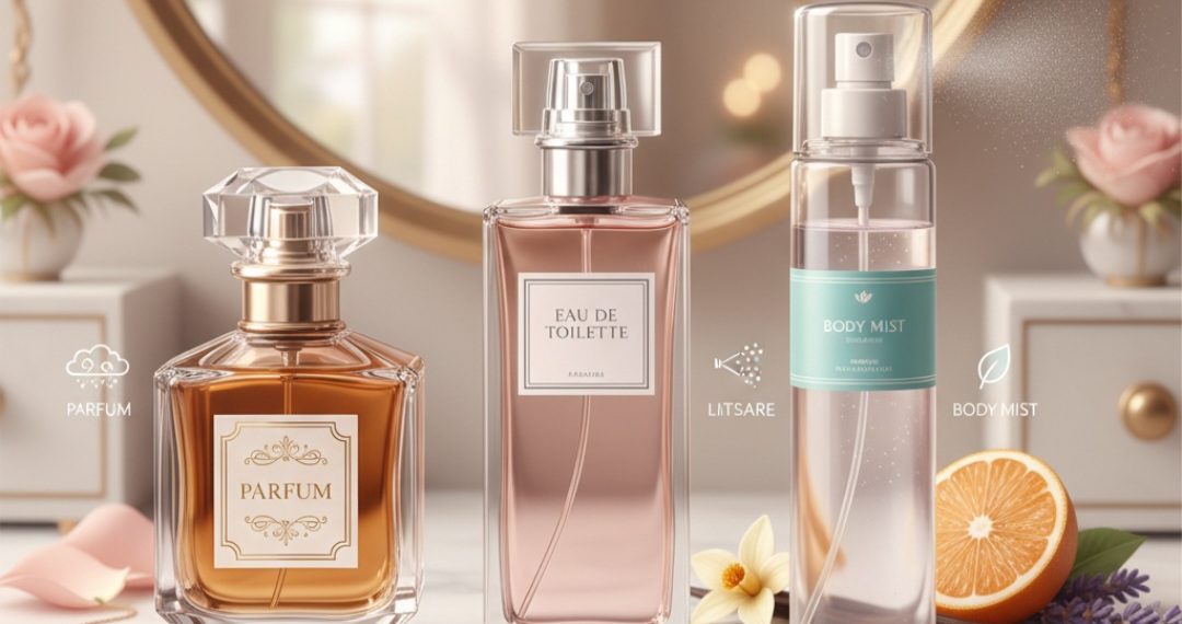 Beda Parfum, Eau de Toilette, dan Body Mist: Mana yang Cocok Buat Kamu?