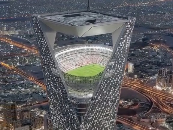 Arab Saudi Bangun Stadion Melayang Pertama di Dunia, Siap Jadi Tuan Rumah Piala Dunia 2034