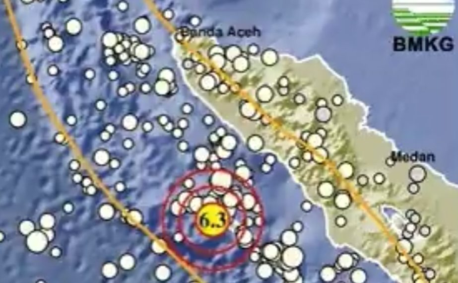 Gempa Magnitudo 6,3 Guncang Sinabang Aceh, BNPB: Pusatnya di Laut