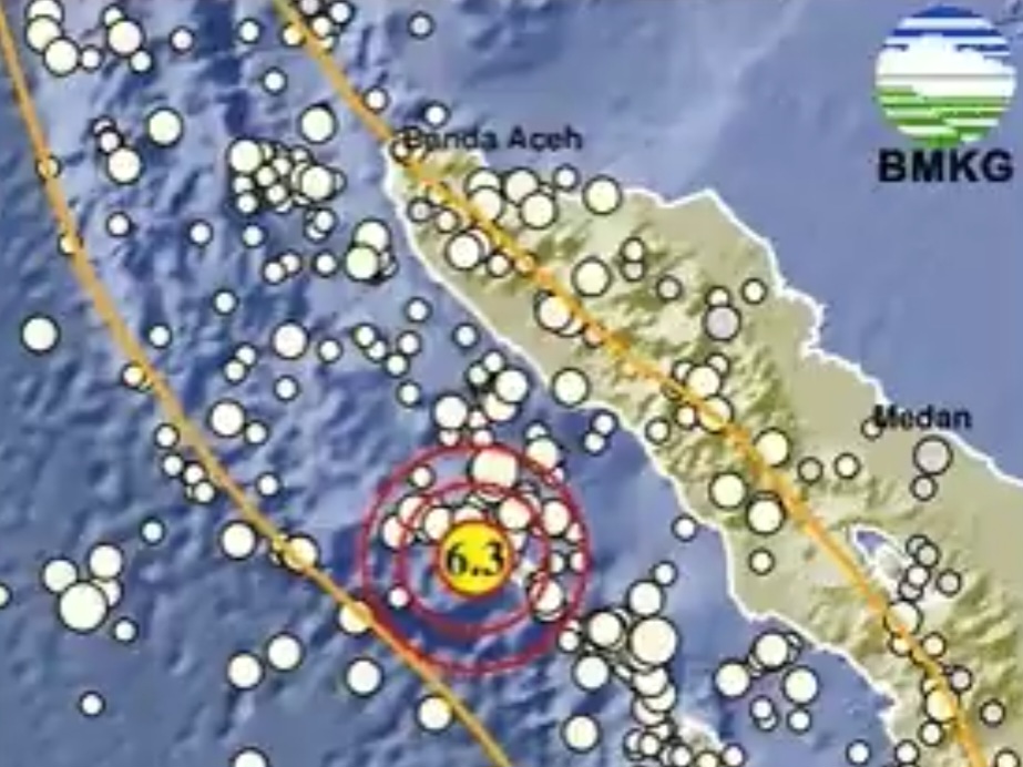 Gempa Magnitudo 6,3 Guncang Sinabang Aceh, BNPB: Pusatnya di Laut