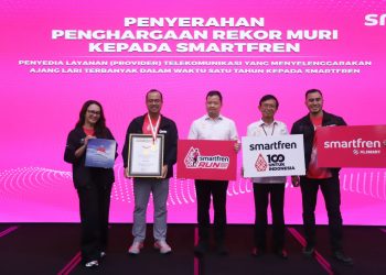 SMARTFREN Raih Rekor Nasional Sebagai Operator Telekomunikasi Penyelenggara Ajang Lari Terbanyak di Indonesia