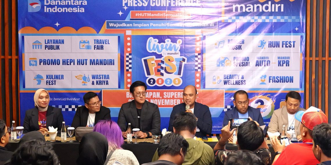 Bank Mandiri Hadirkan Livin’ Fest 2025 di Balikpapan, Pameran Sinergi UMKM dan Ekonomi Kreatif Nasional