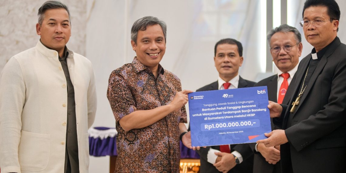 BTN dan HKBP Inisiasi Salurkan Bantuan Bencana Banjir ke Sumatera Bagian Utara