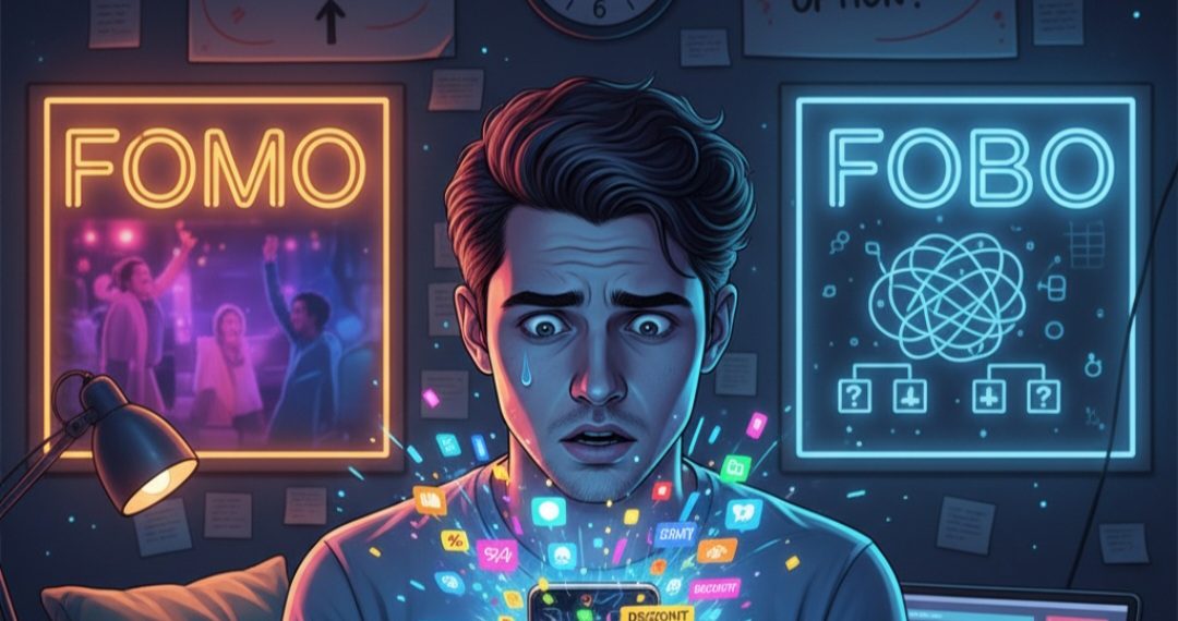 FOMO vs FOBO: Kenapa Takut Ketinggalan dan Takut Salah Pilih Bisa Bikin Hidup Nggak Tenang
