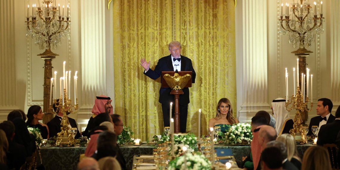 Trump Sambut MBS, Tokoh Dunia Mulai Elon Musk sampai Ronaldo Hadir