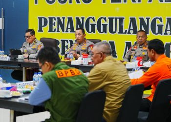 Kapolri Pimpin Rakor Penanganan Bencana Bersama Forkopimda Sumut
