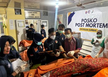 Tim DVI Polda Sumbar Identifikasi 174 Korban dari 200 Jenazah, 212 Warga Masih Dicari