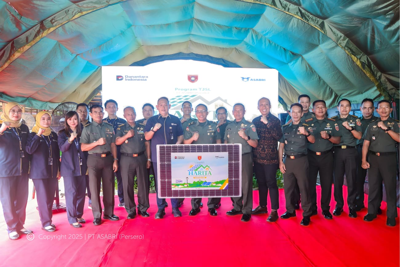 ASABRI Dorong Energi Terbarukan Lewat Program HARITA: PLTS Resmi Beroperasi di Integrated Farming System Kodam VI/Mulawarman