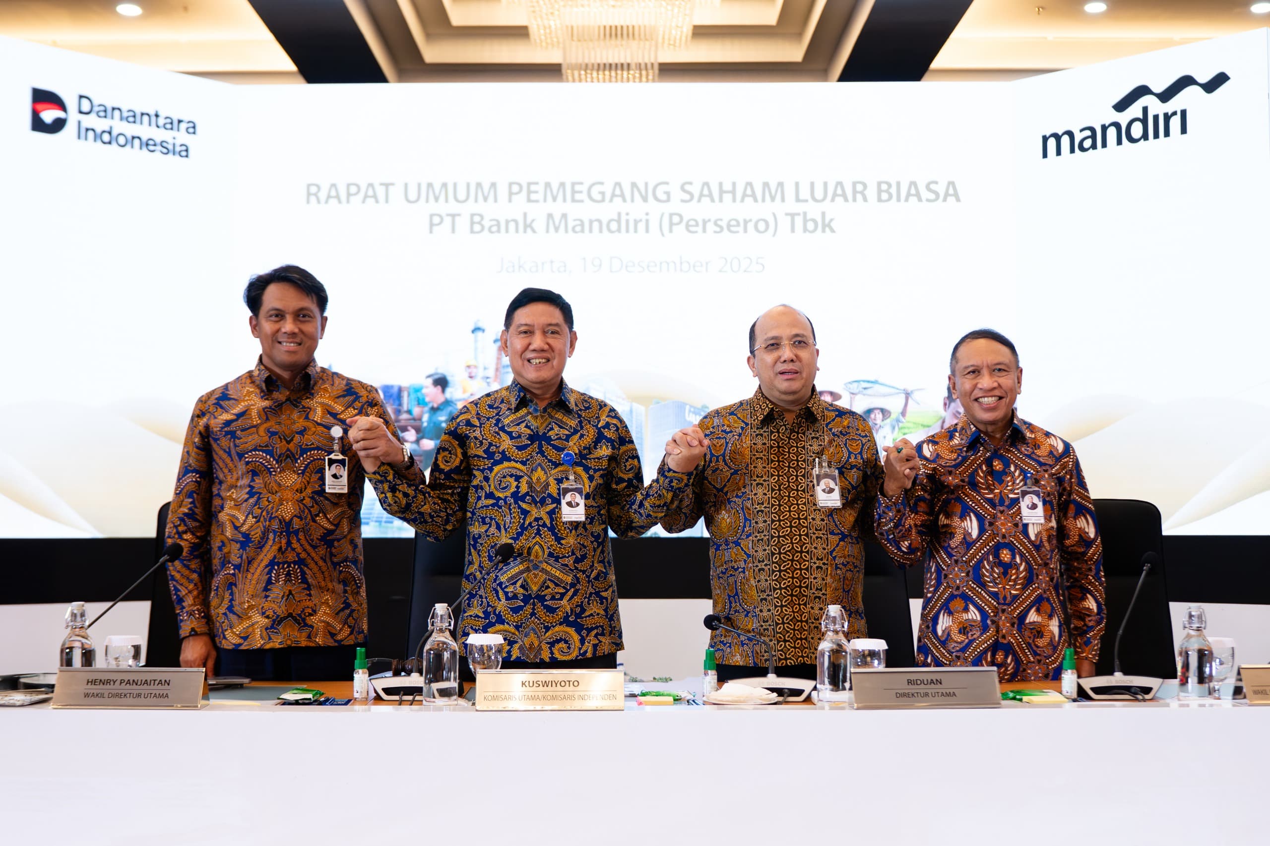 RUPSLB Bank Mandiri Kukuhkan Arah Transformasi dan Perkuat Kepemimpinan Strategis Jelang 2026