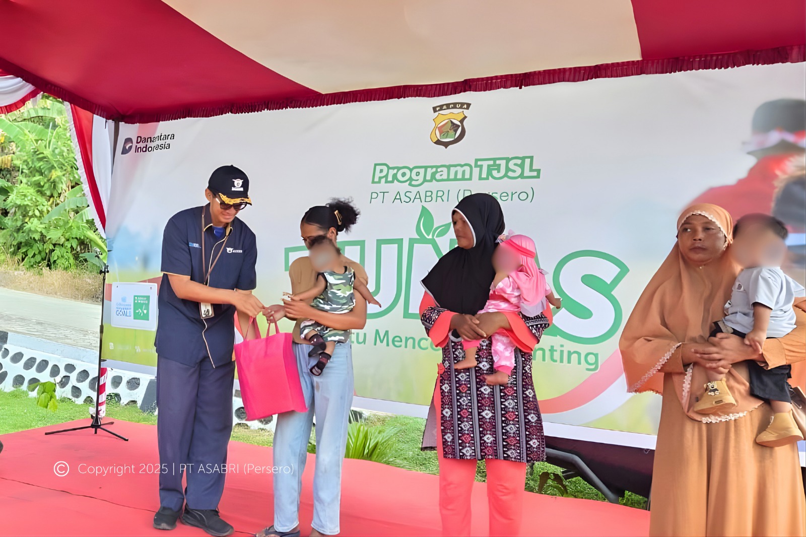 Asabri Dan Polda Papua Laksanakan Program Tunas Untuk Tekan Angka Stunting Di Papua