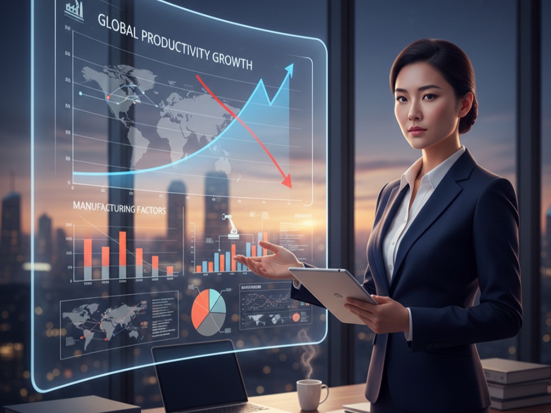 Ketika Mesin Pertumbuhan Melemah: Masa Depan Ekonomi Dunia di Era Produktivitas Melambat