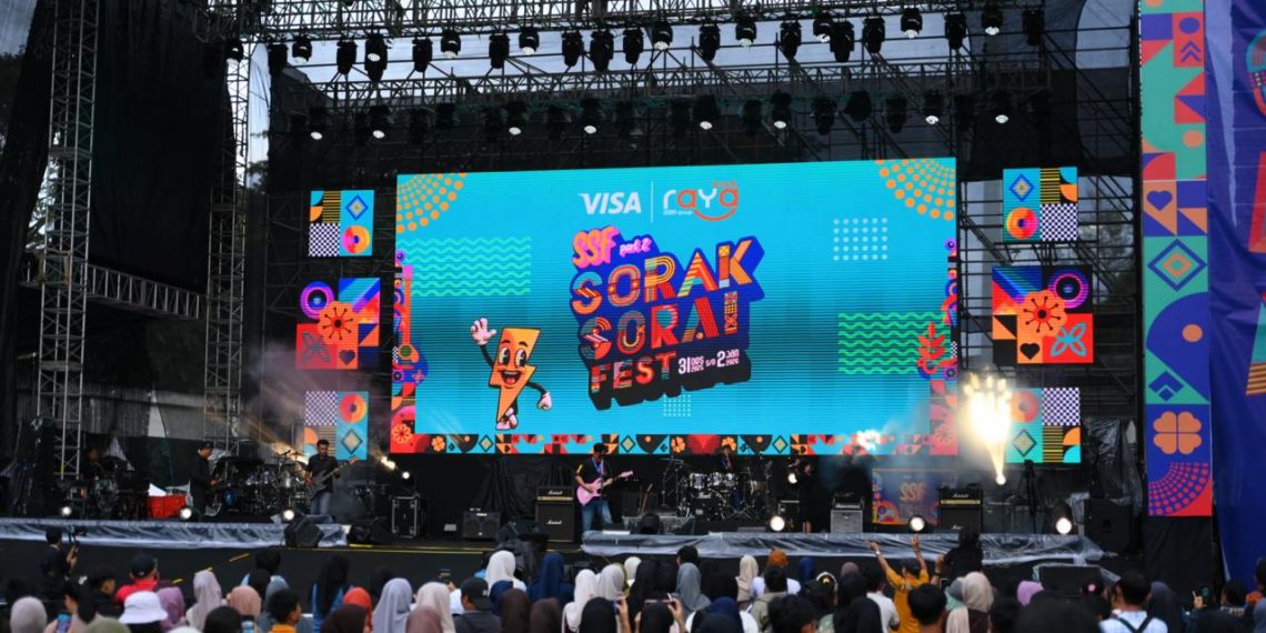 Bank Raya dan Visa Ramaikan Sorak Sorai Festival Nataru 2025–2026 di TMII Lewat Peluncuran Kartu Debit Digital