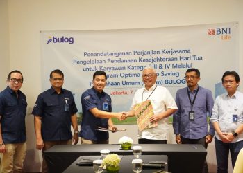 BNI Life Gandeng Perum BULOG Kelola Program Kesejahteraan Hari Tua Karyawan