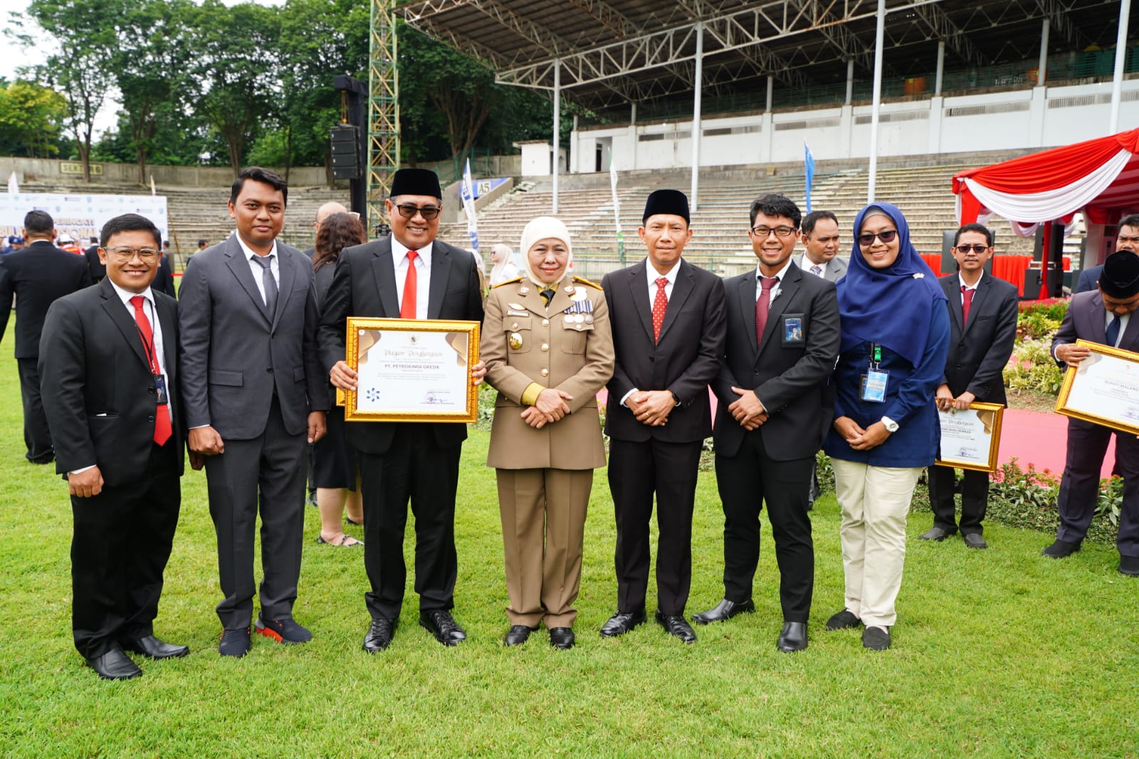 Hadiri Pembukaan Bulan K3 Bersama Gubernur Jatim, Petrokimia Gresik Borong Tiga Penghargaan K3
