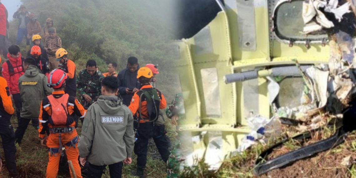 Reruntuhan Pesawat ATR-400 yang Sempat Hilang Kontak Ditemukan di Puncak Bulusaraung