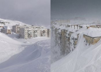 Rusia Dibekukan Badai Salju Ekstrem, Hingga Gedung Tertimbun