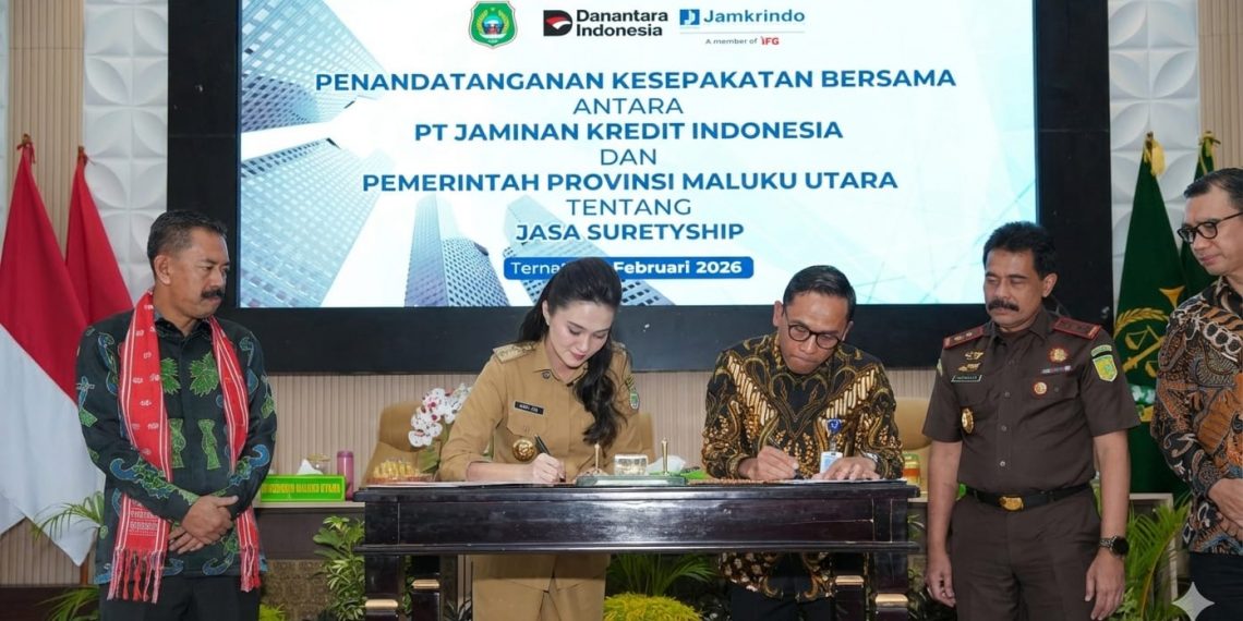 Perkuat Tata Kelola Pengadaan, Jamkrindo dan Pemprov Maluku Utara Sepakati Kerja Sama Suretyship