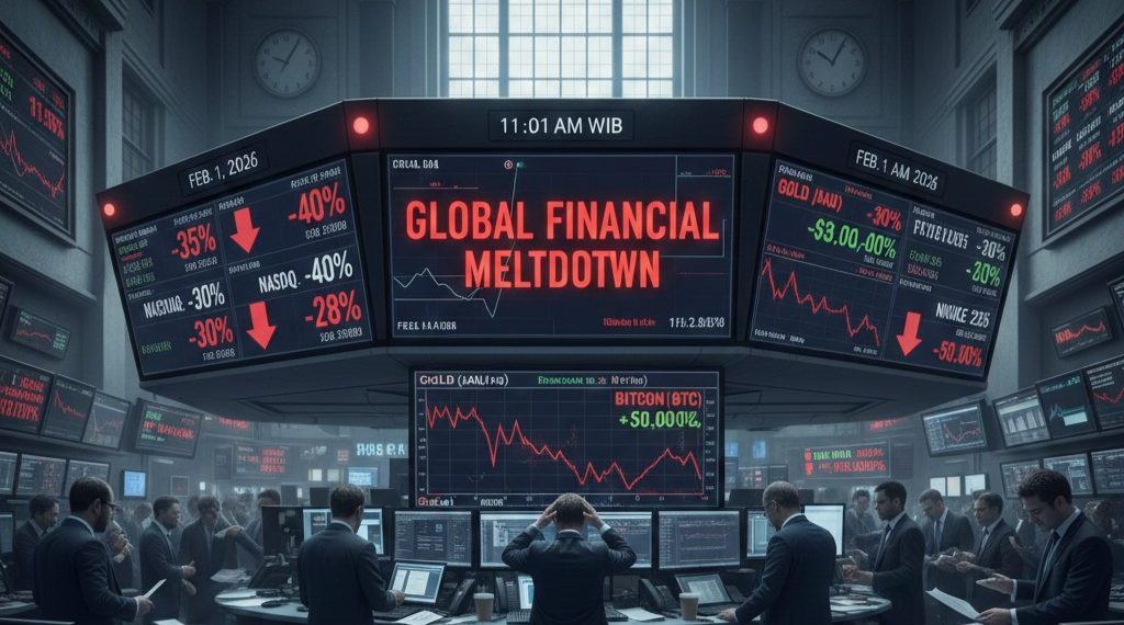 Pasar Keuangan Global Kompak Turun, Saham, Emas, dan Crypto Ikut Jatuh