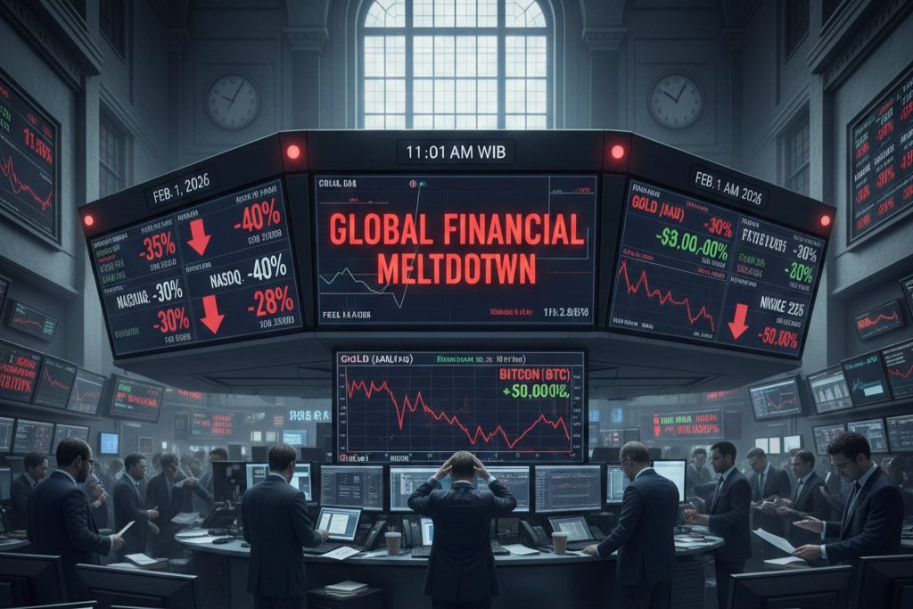 Pasar Keuangan Global Kompak Turun, Saham, Emas, dan Crypto Ikut Jatuh