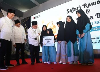Safari Ramadan Jamkrindo Semarakkan Ramadan, Salurkan Ribuan Paket Sembako dan Santunan Anak Yatim