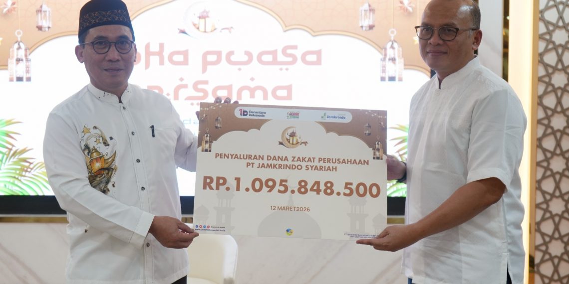 Jamkrindo Syariah Salurkan Zakat Perusahaan Rp1,09 Miliar pada Ramadan 1447 H